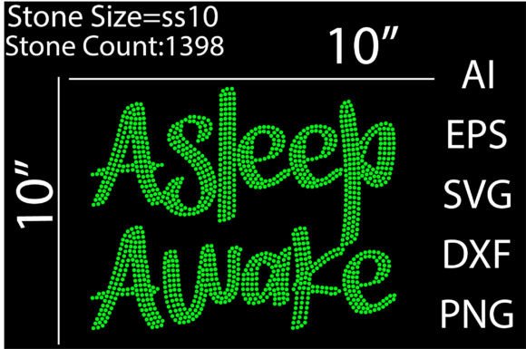 Asleep Awake Rhinestone Templates Desi: A Creative Asset Guide