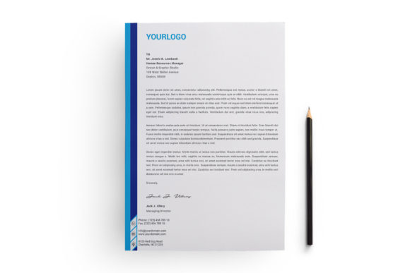 Blue Letterhead Templates for Company: A Modern Branding Tool