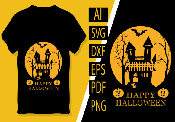 Spooky and Creative Halloween T-Shirt Design Templates