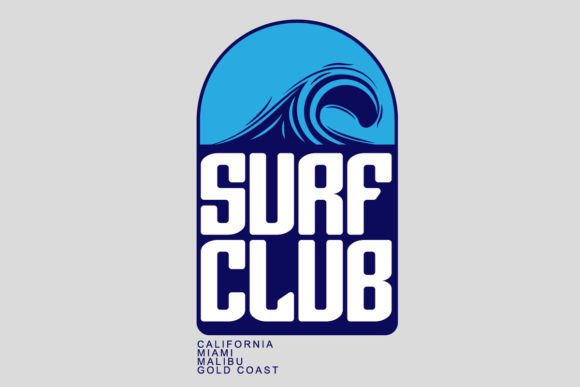 Surf Club Tshirt Design Templates: Ride the Aesthetic Wave